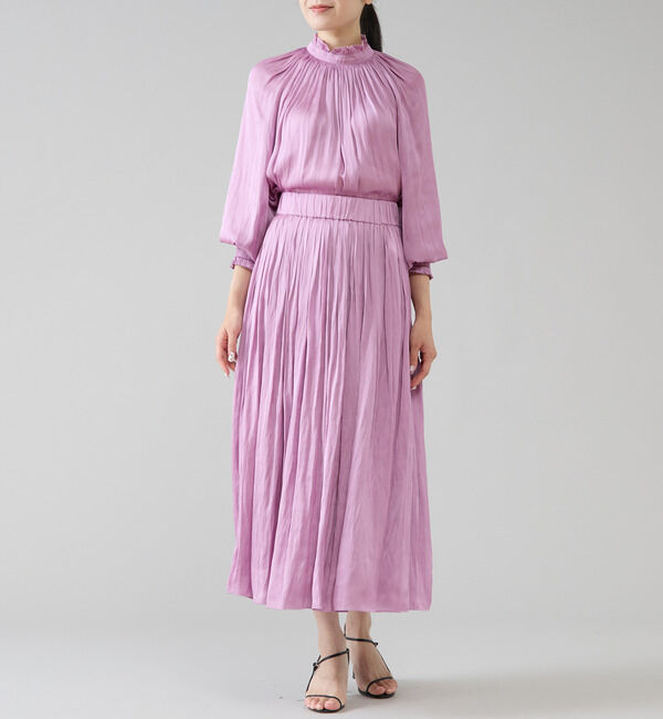 TIARA「2wayフリルネックギャザーブラウス」|シャツ・ブラウス|