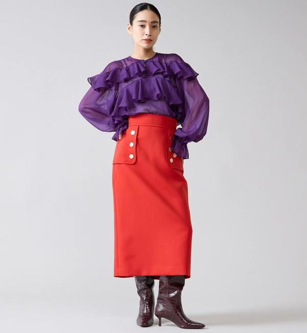 TIARA「 ラップルフリルブラウス」|シャツ・ブラウス|