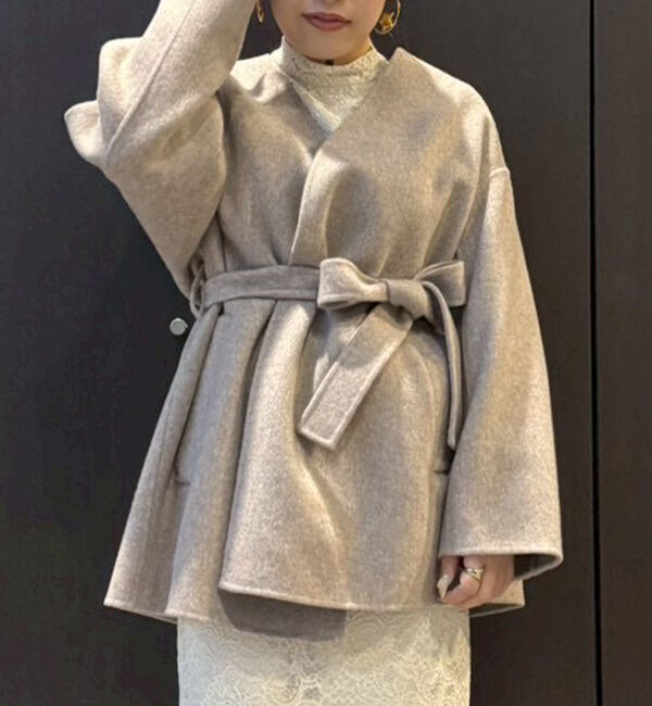 TIARA「ノーカラービッグコート」|その他|