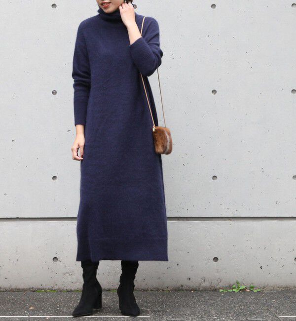 Liesse「ニットワンピース」|ニット・セーター|ネイビー