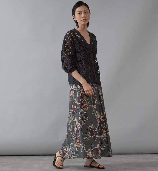 Liesse「レースニットカーディガン」|カーディガン|