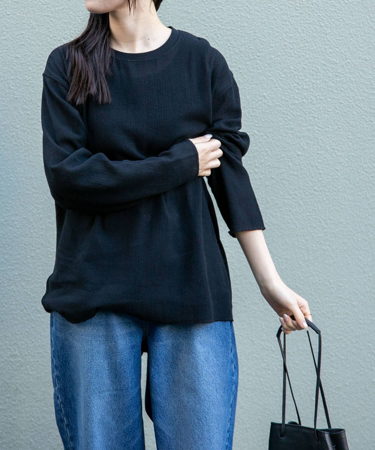 URBAN RESEARCH DOORS「FORK&SPOON　メッシュロングスリーブプルオーバー」|Tシャツ・カットソー|