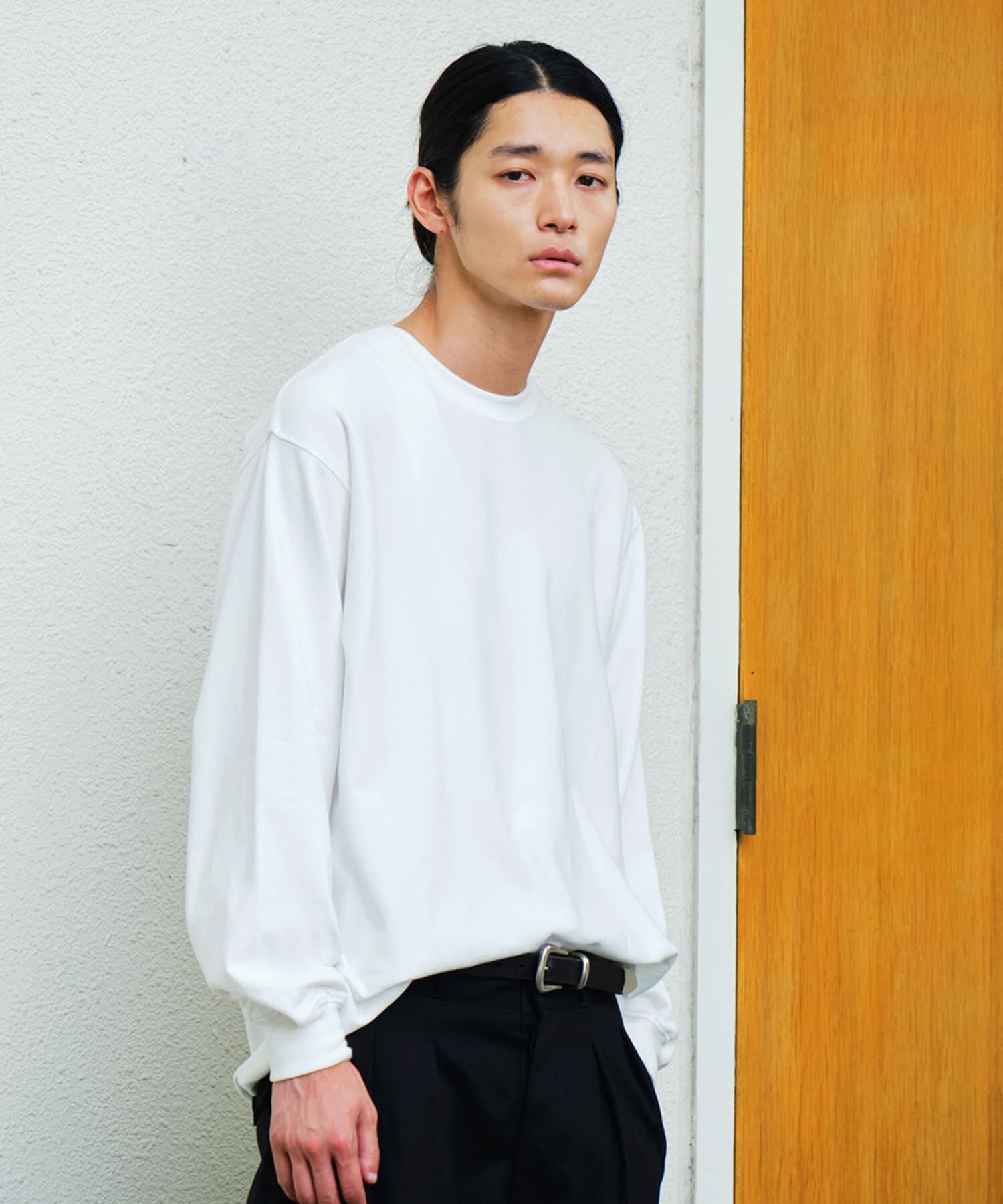 URBAN RESEARCH DOORS「Mini Lining Long-Sleeve T-Shirts」|Tシャツ・カットソー|ホワイト