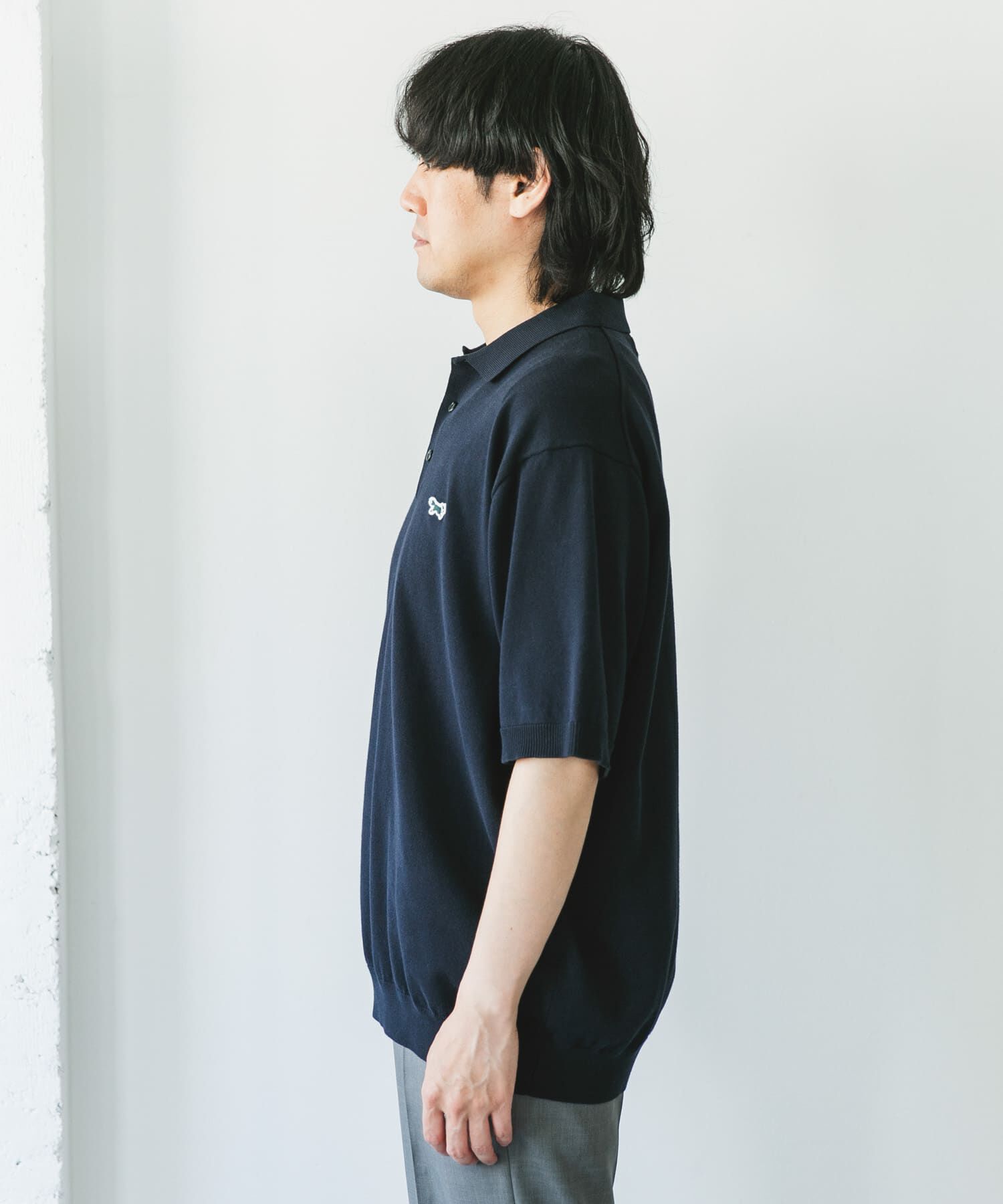 URBAN RESEARCH DOORS「『XLサイズ/WEB限定』『別注』PENNEYS&times;DOORS　THE FOX ハイゲージ ニットポロ」|ポロシャツ|