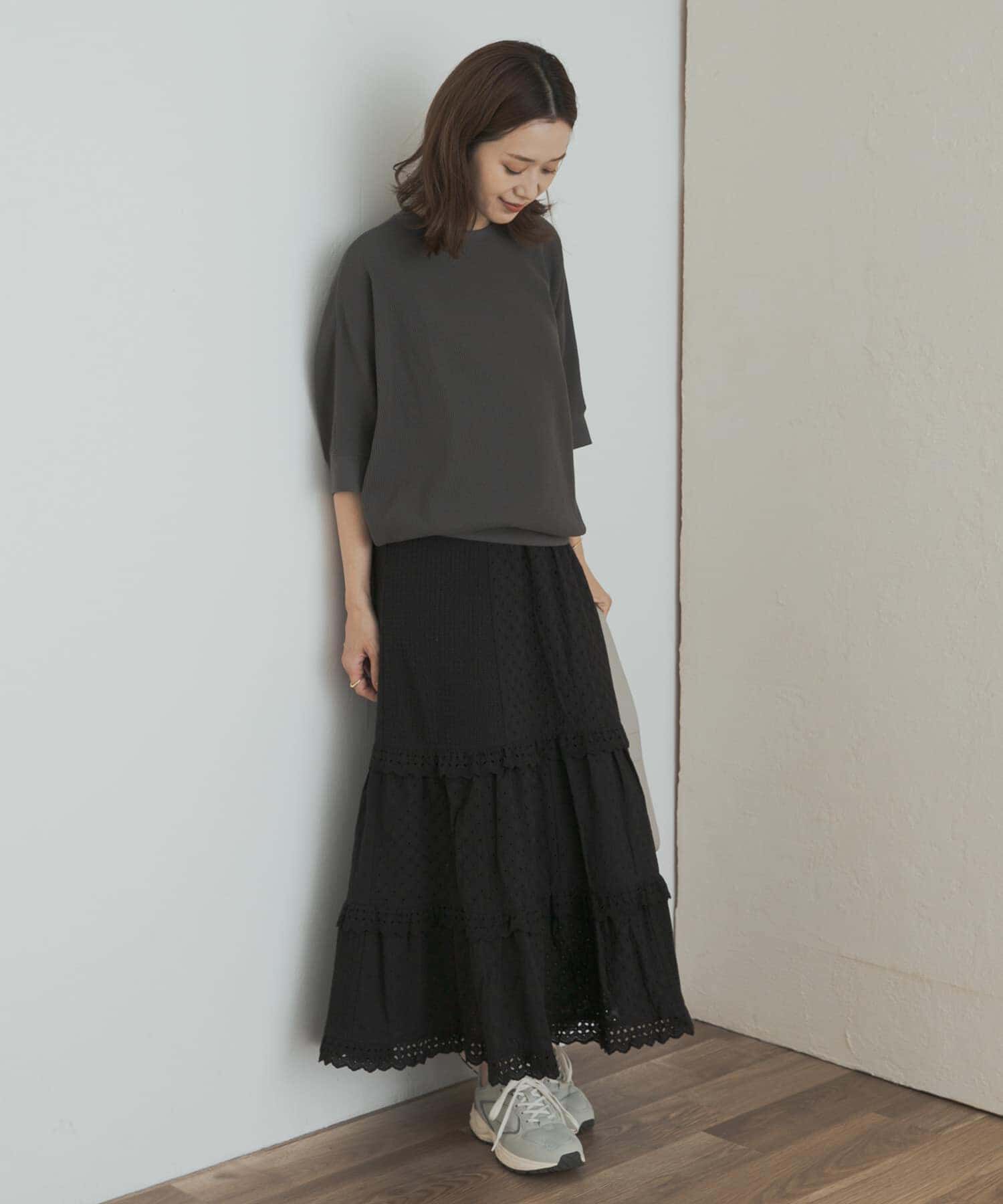 URBAN RESEARCH DOORS「タックフライスワイドTシャツ」|Tシャツ・カットソー|