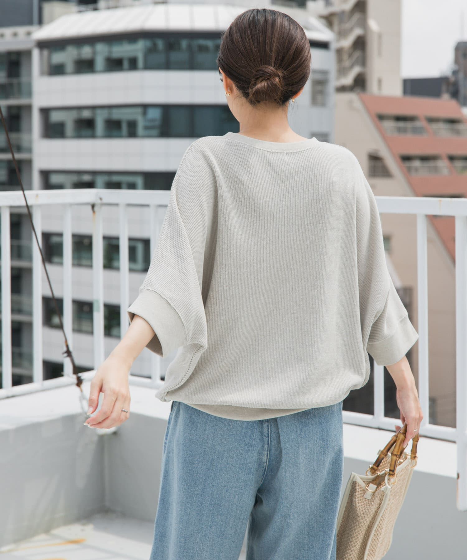 URBAN RESEARCH DOORS「タックフライスワイドTシャツ」|Tシャツ・カットソー|