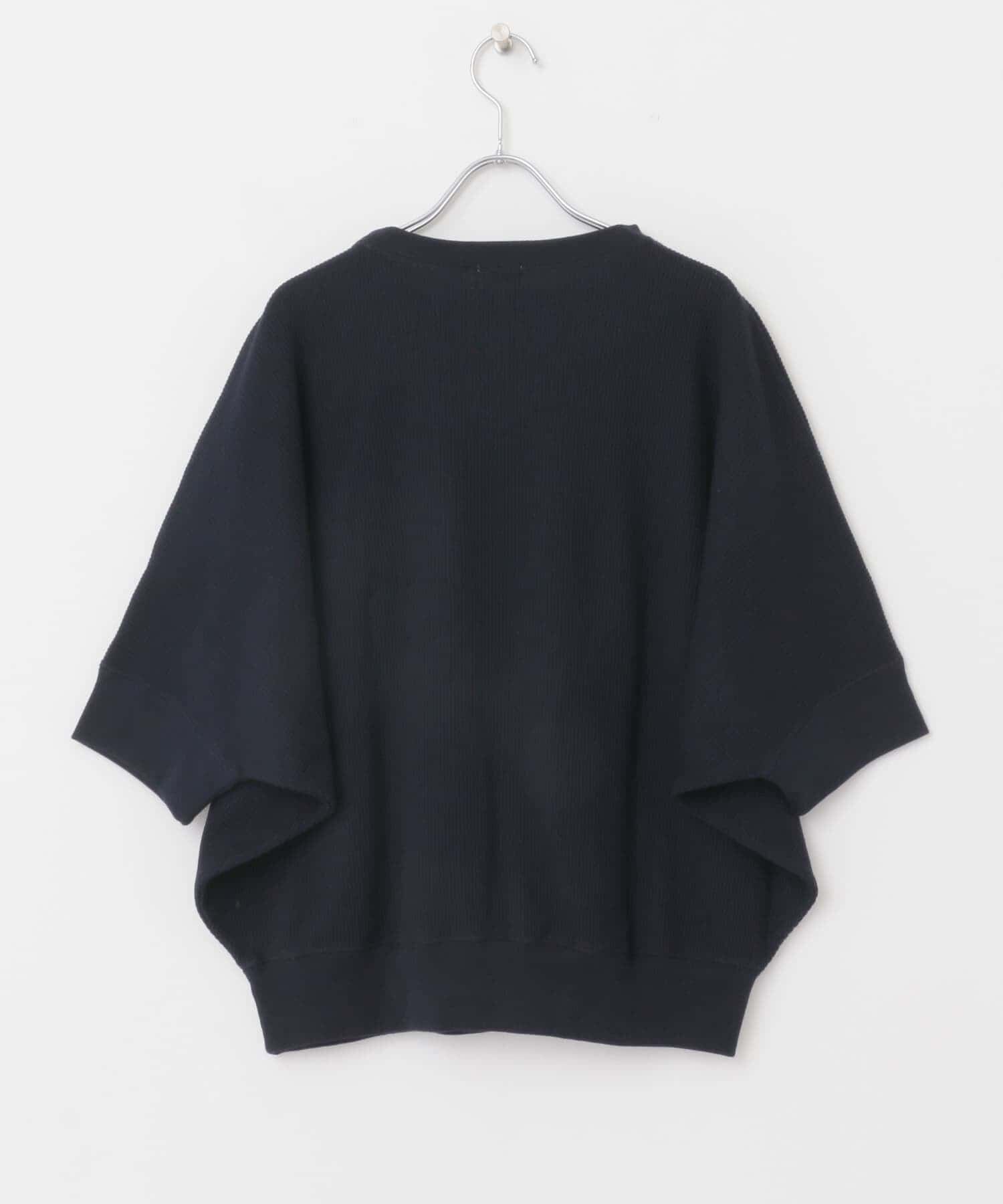 URBAN RESEARCH DOORS「タックフライスワイドTシャツ」|Tシャツ・カットソー|ネイビー