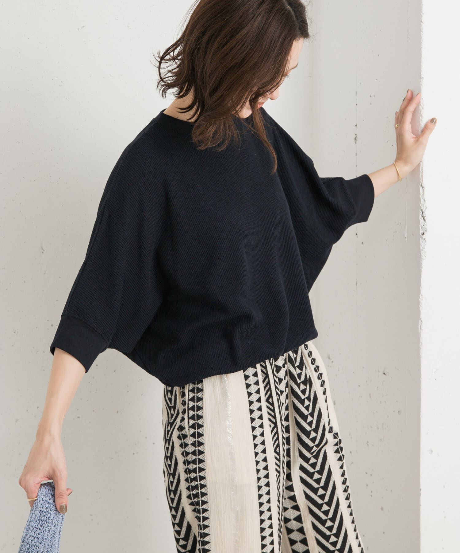 URBAN RESEARCH DOORS「タックフライスワイドTシャツ」|Tシャツ・カットソー|