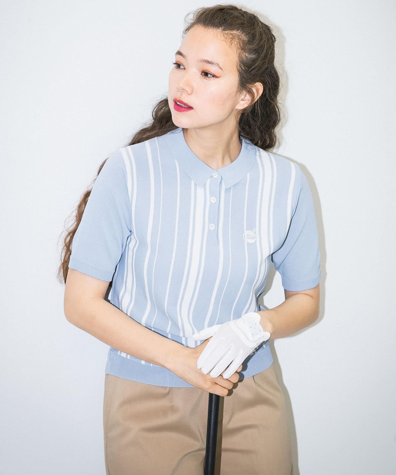 Sonny Label 「OOPS　ストライプ半袖ポロシャツ」|ポロシャツ|