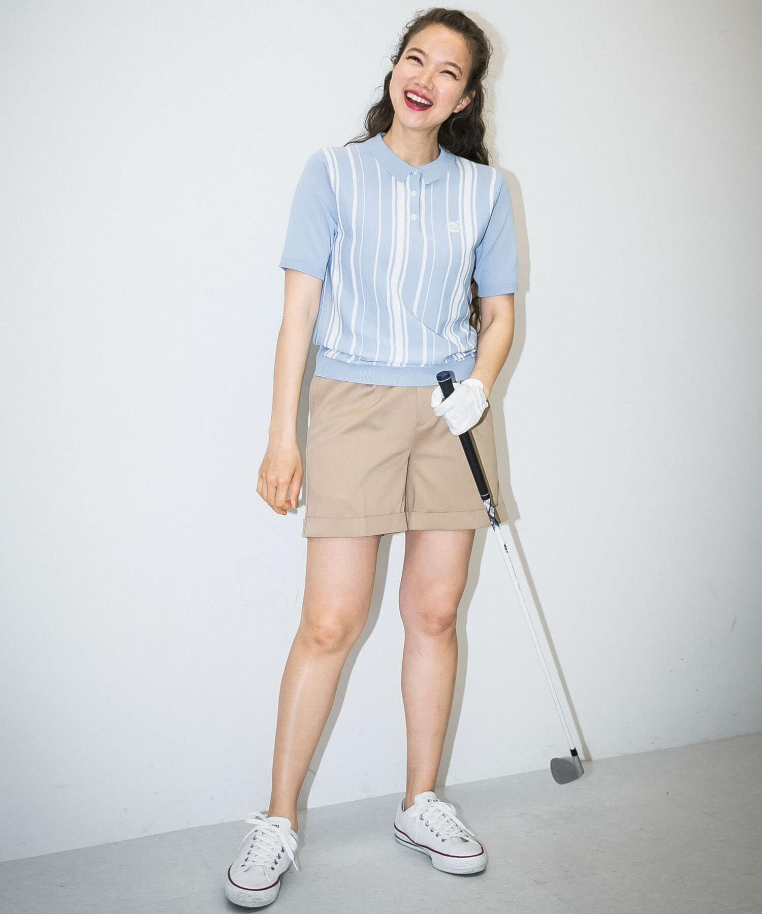 Sonny Label 「OOPS　ストライプ半袖ポロシャツ」|ポロシャツ|