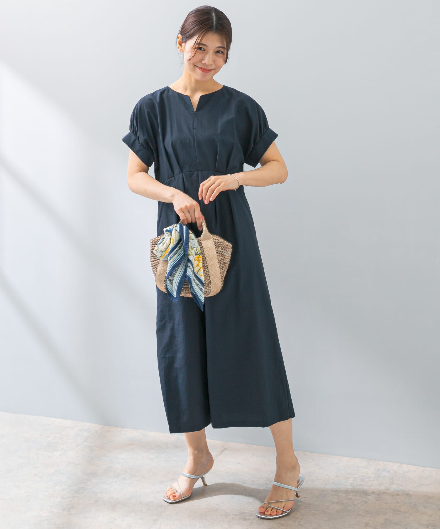 URBAN RESEARCH ROSSO「F by ROSSO　撥水ウエストマークドルマンワンピース」|ワンピース|