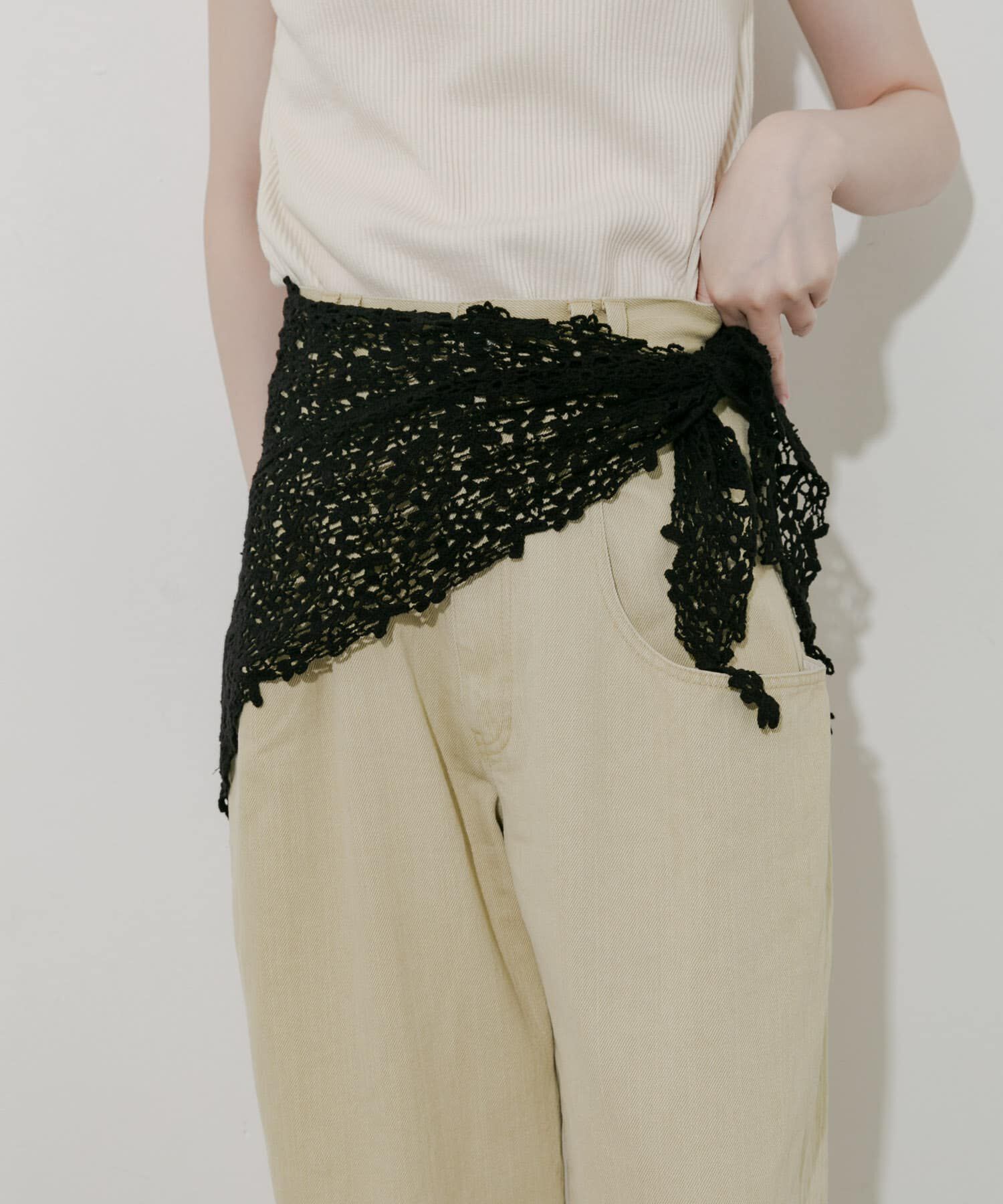 SMELLY「クロシェスカーフ」|バンダナ・スカーフ|