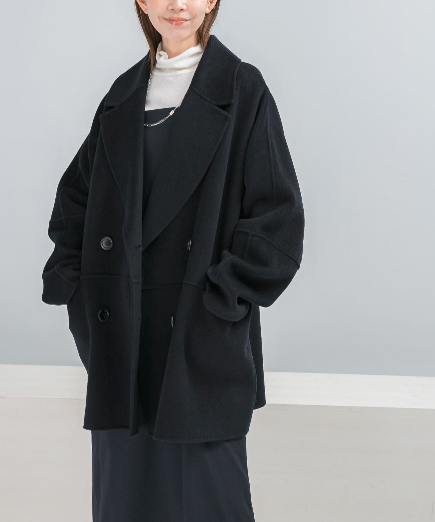 URBAN RESEARCH ROSSO「『一部別注カラー』YENN　DOUBLE FACE PEA COAT」|ピーコート|