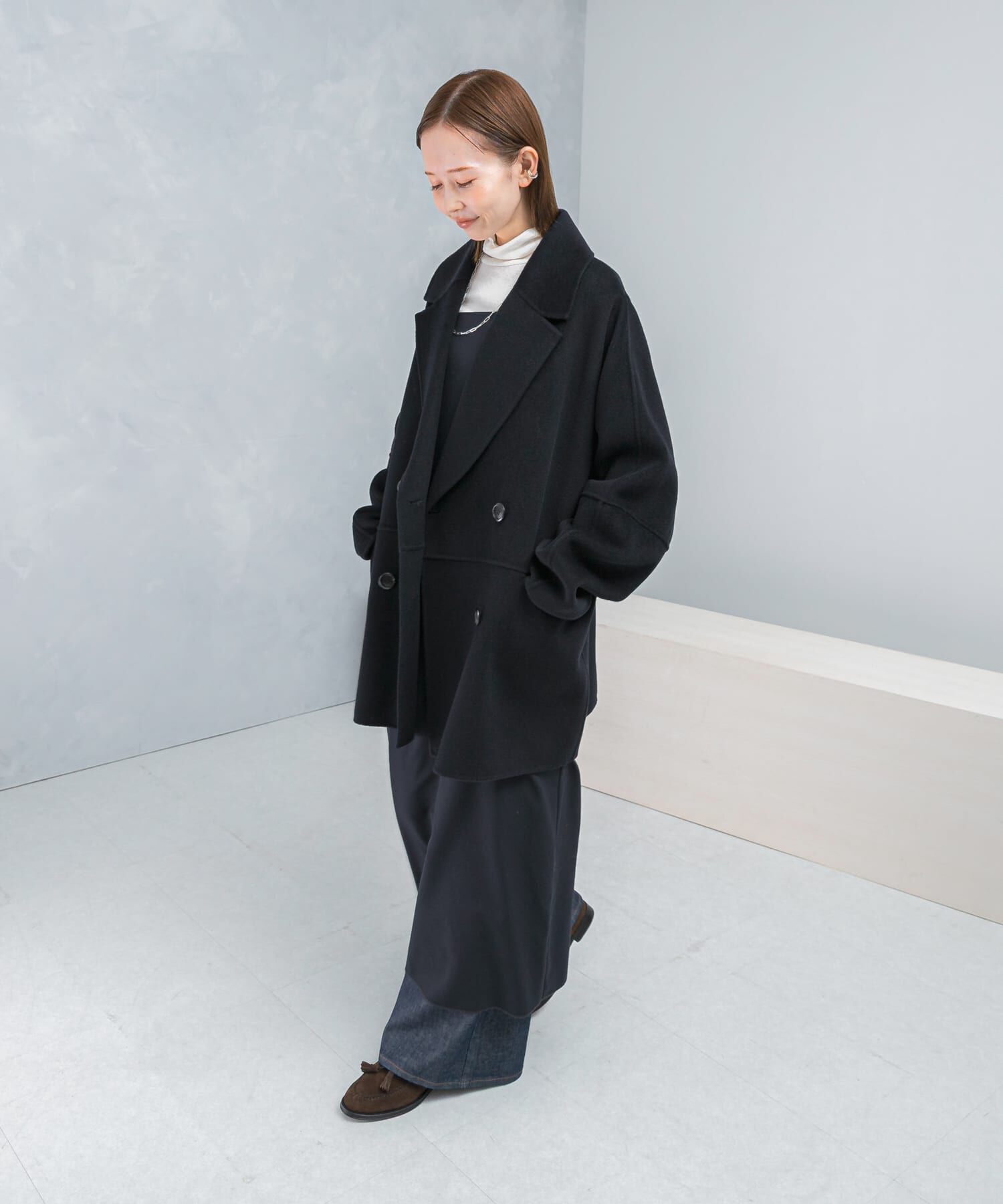 URBAN RESEARCH ROSSO「『一部別注カラー』YENN　DOUBLE FACE PEA COAT」|ピーコート|