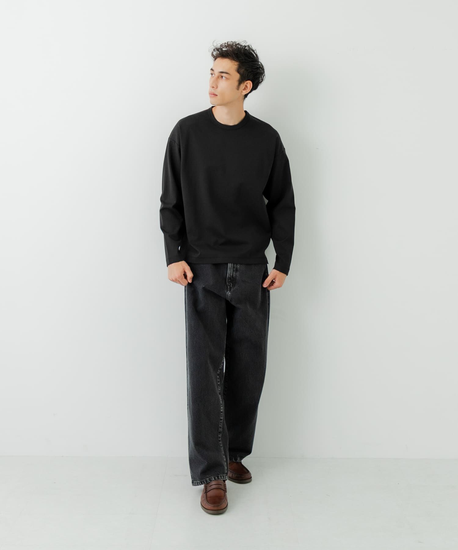 URBAN RESEARCH「コットンナイロンスムージーロングスリーブ」|Tシャツ・カットソー|