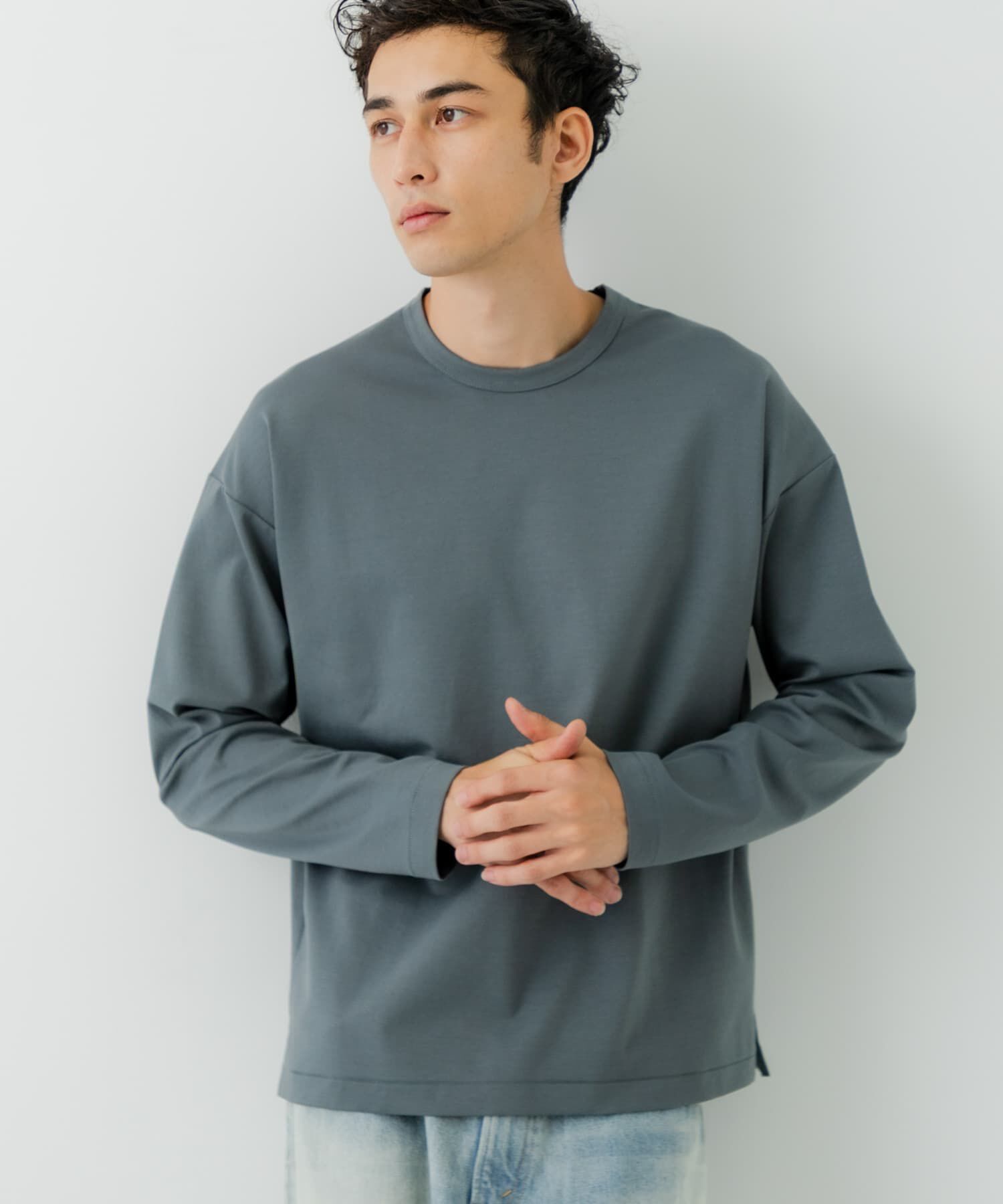 URBAN RESEARCH「コットンナイロンスムージーロングスリーブ」|Tシャツ・カットソー|