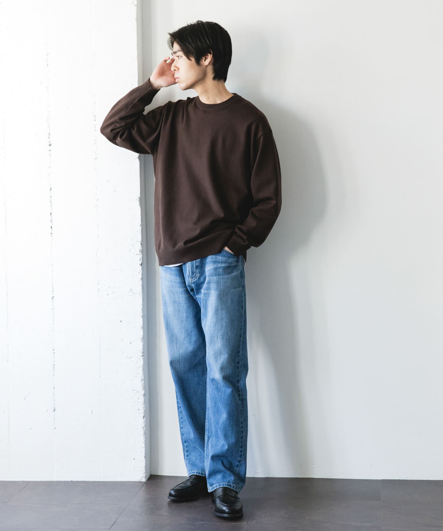 URBAN RESEARCH DOORS「『仁村紗和さん着用』『UR TECH 200日ニット』クルーネック」|ニット・セーター|