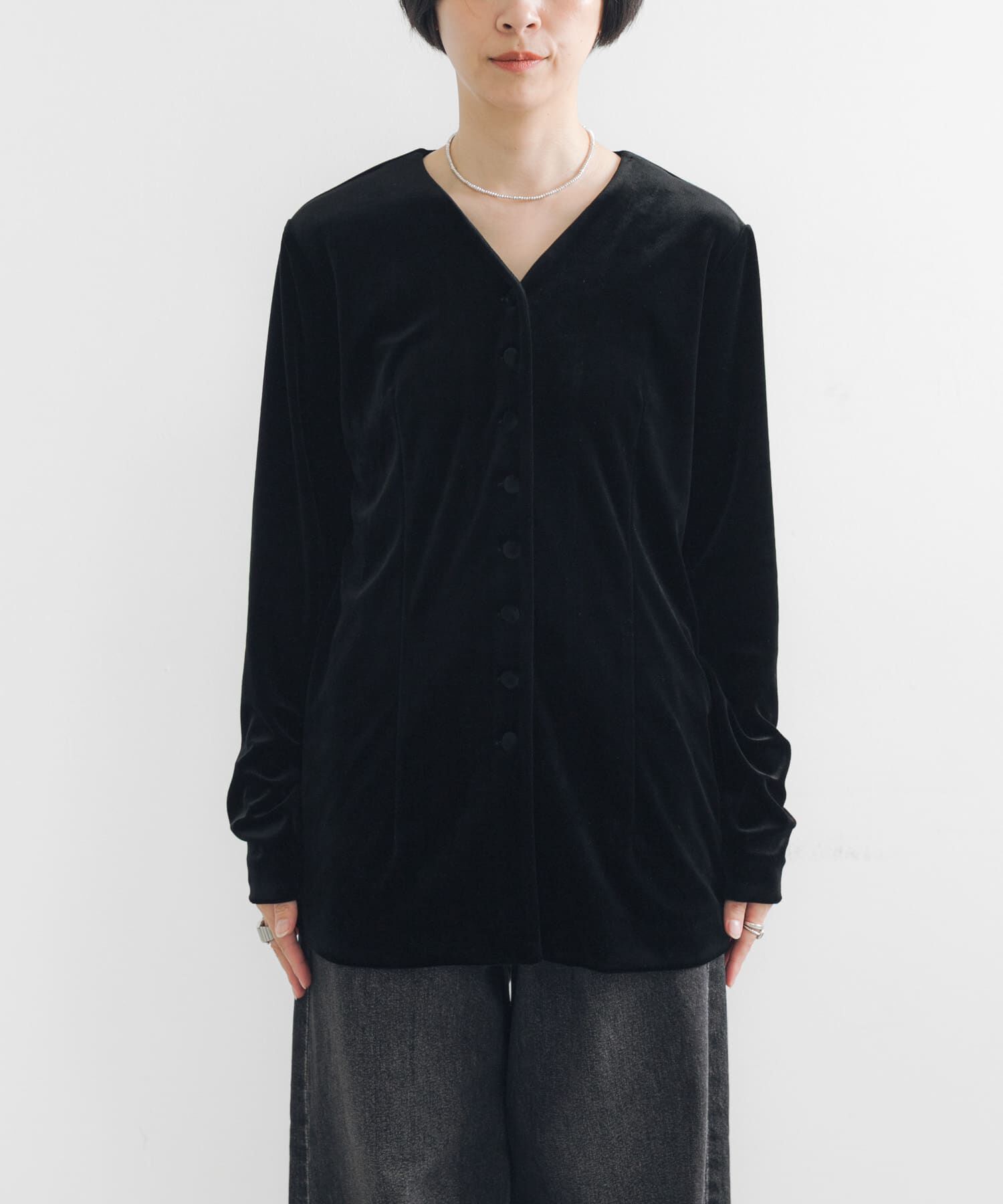 URBAN RESEARCH「ベロアカーディガン」|カーディガン|