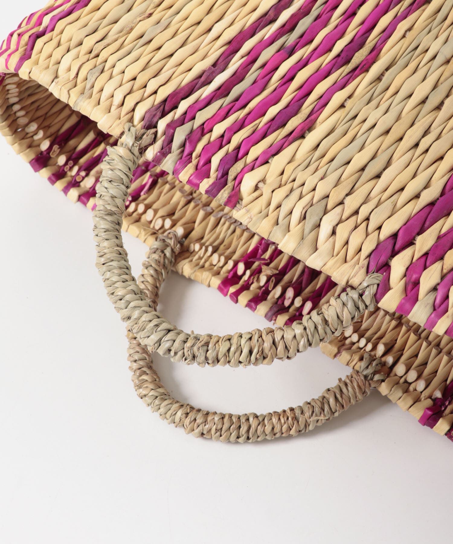 URBAN RESEARCH DOORS「アフリカンスクエア　ストロー横長カゴS ドームハンドル柄2」|その他|