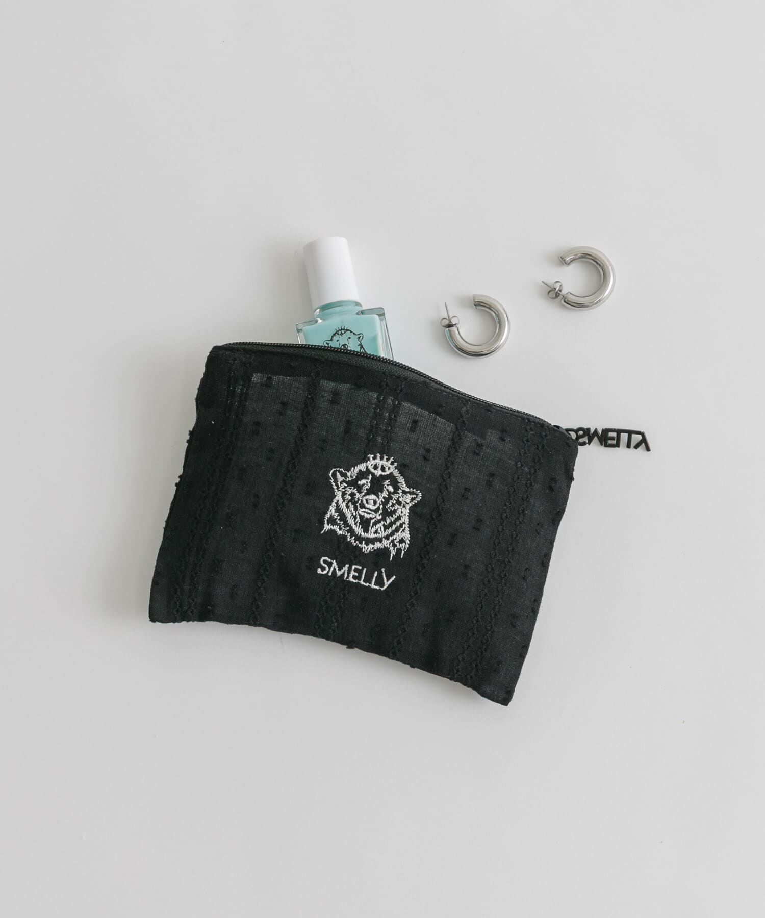 SMELLY「MELLYポーチS」|ポーチ|ブラック