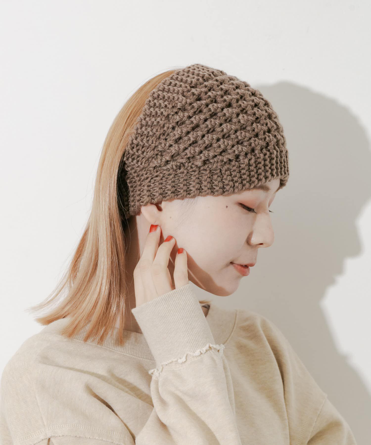 SMELLY「ワイドニットヘアバンド」|ヘアバンド|