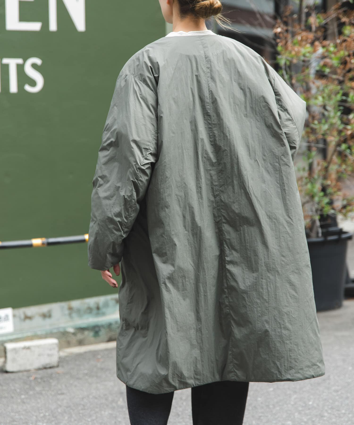 URBAN RESEARCH DOORS「FORK&SPOON　SORONAノーカラーコート」|ノーカラーコート|