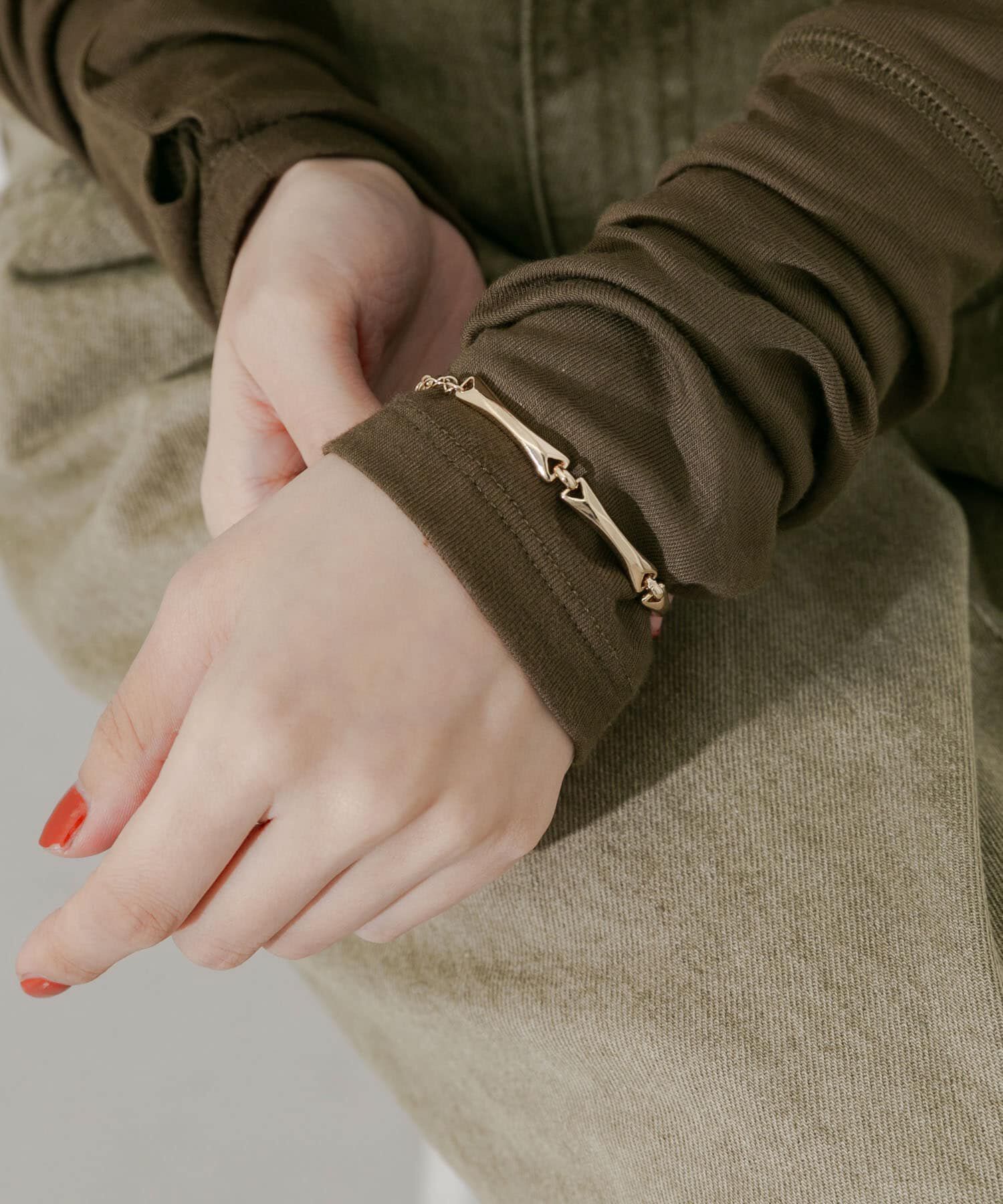 SMELLY「メタルバーデザインチェーンブレスレット」|ブレスレット・バングル|ゴールド