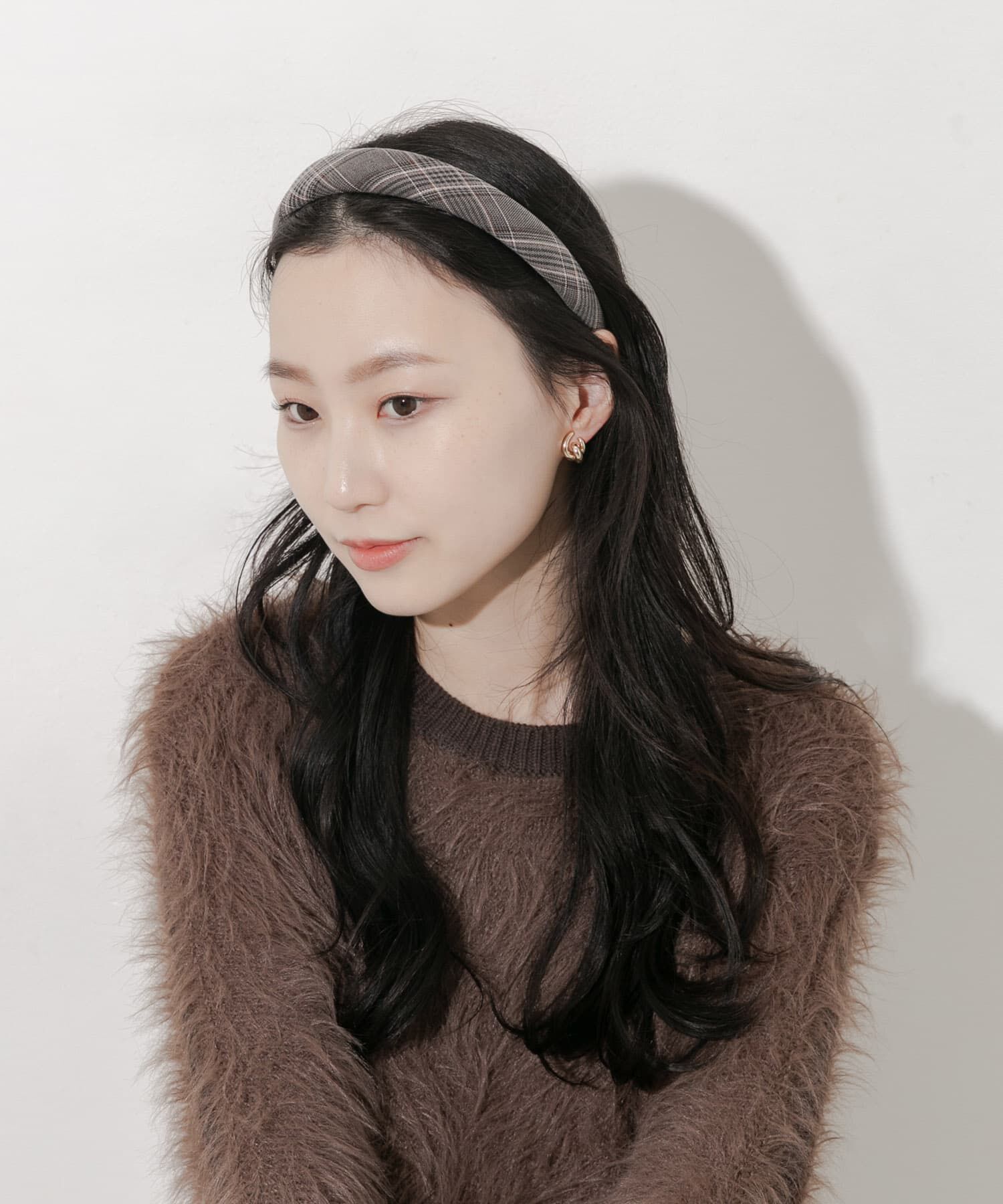 SMELLY「グレンチェックカチューシャ」|カチューシャ|