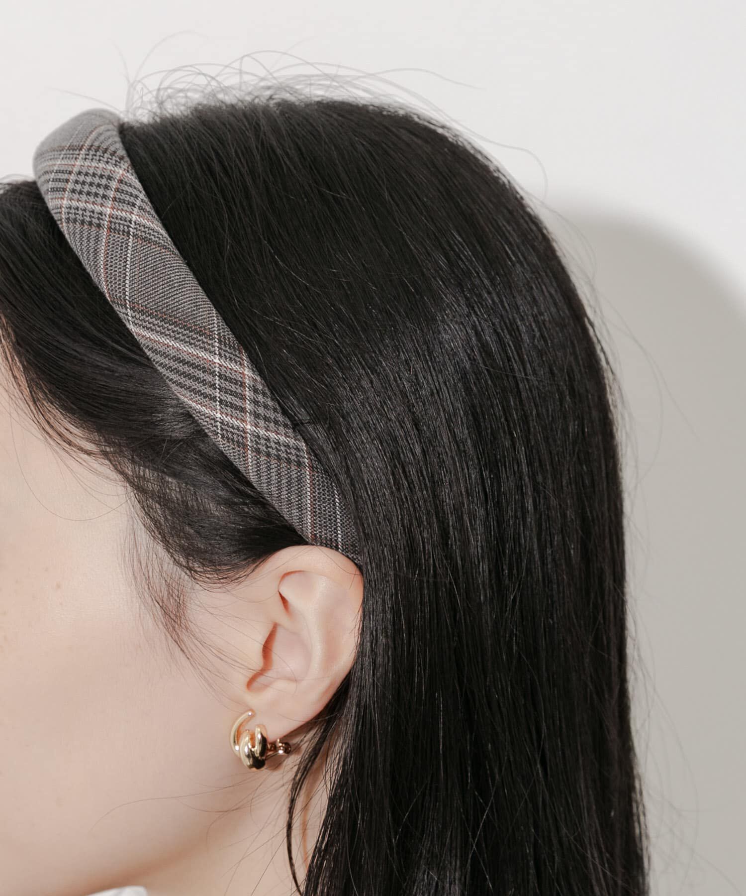 SMELLY「グレンチェックカチューシャ」|カチューシャ|