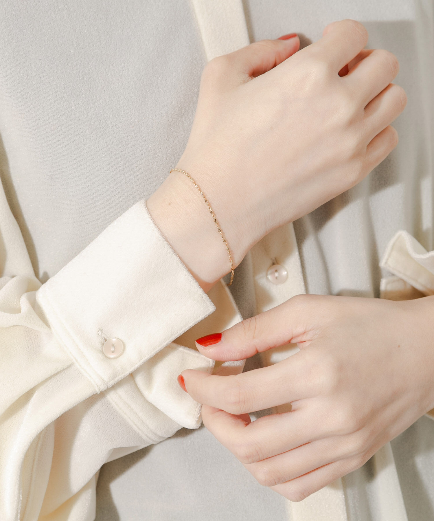 SMELLY「ステンレススクリューチェーンブレスレット」|ブレスレット・バングル|