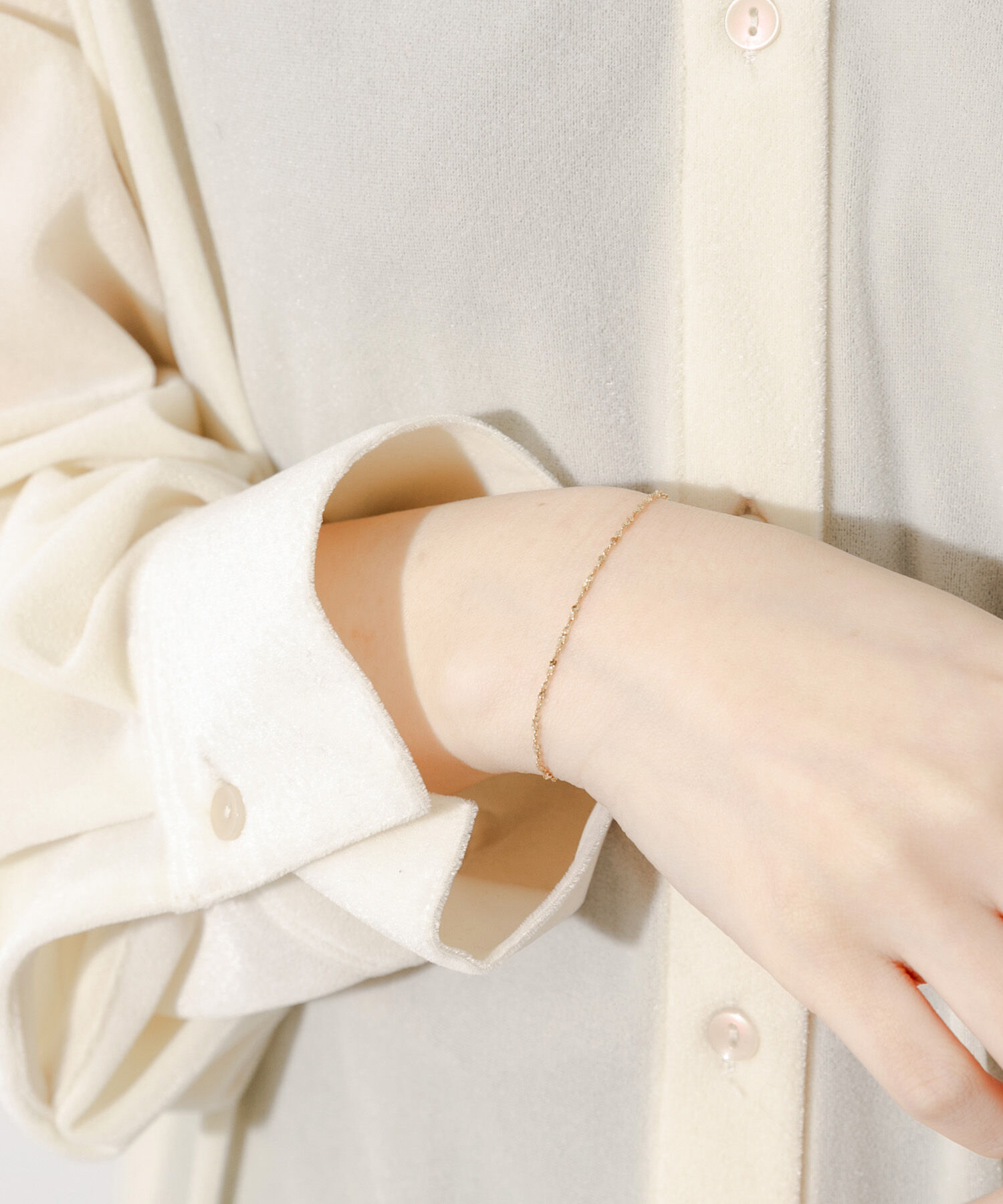 SMELLY「ステンレススクリューチェーンブレスレット」|ブレスレット・バングル|