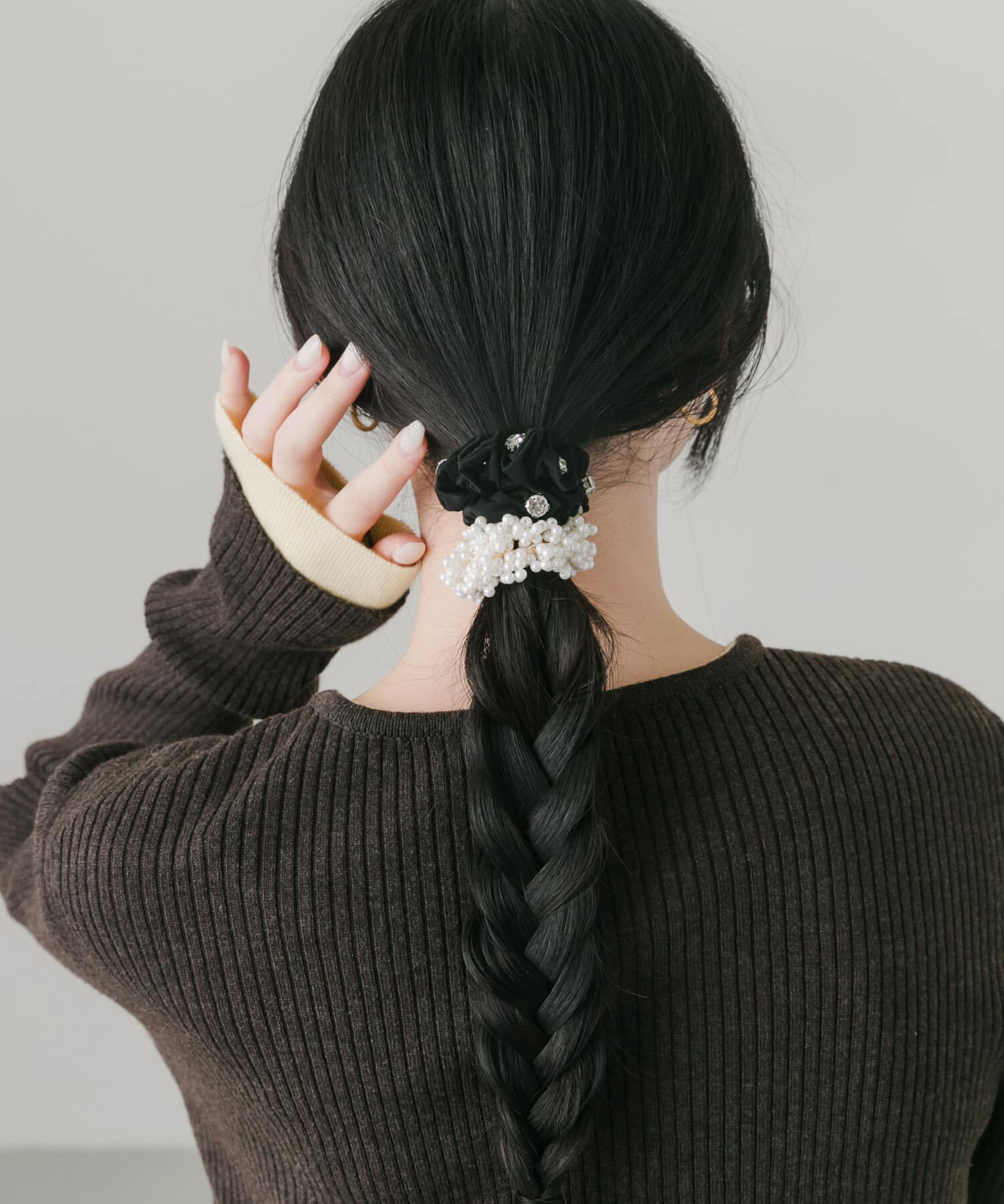 SMELLY「パールビジュー2セットヘアゴム」|ヘアゴム・シュシュ|