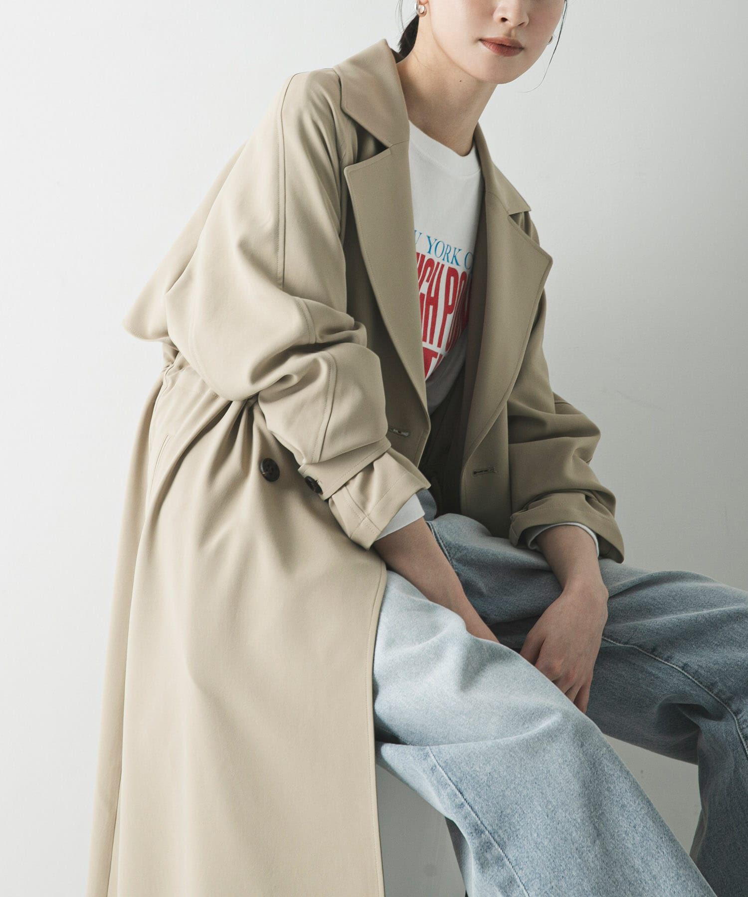 URBAN RESEARCH「『撥水/UVカット』ドロストトレンチコート」|トレンチコート|