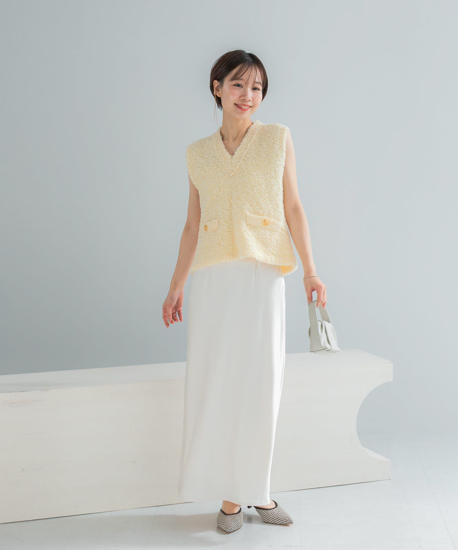 URBAN RESEARCH ROSSO「ヴィンテージシルキーサテンイージースカート」|スカート|