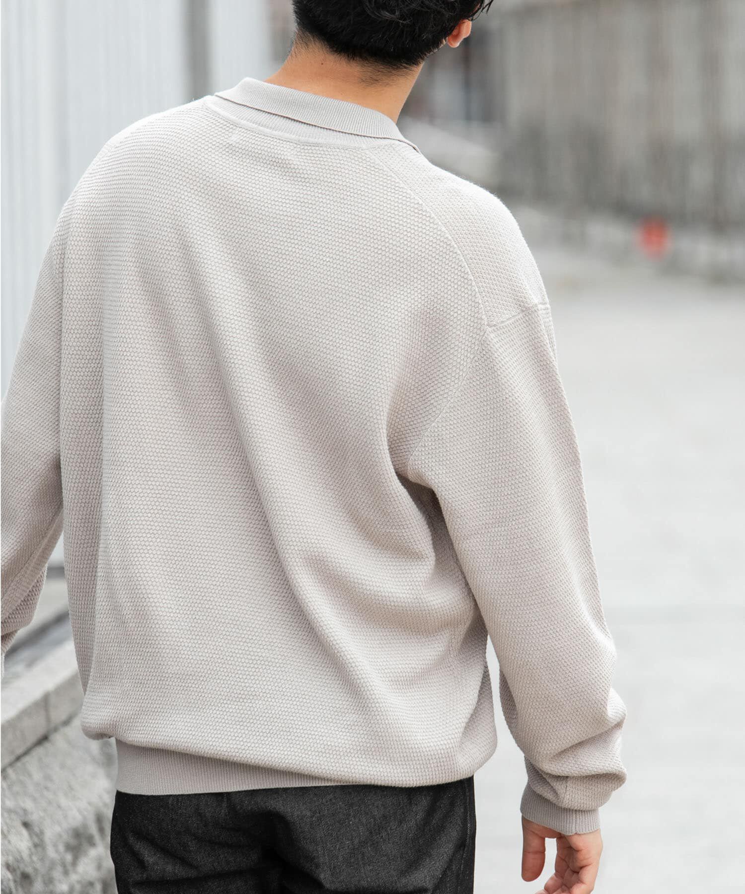 URBAN RESEARCH ROSSO「『WEB限定』変形カノコスキッパーニットポロ」|ニット・セーター|