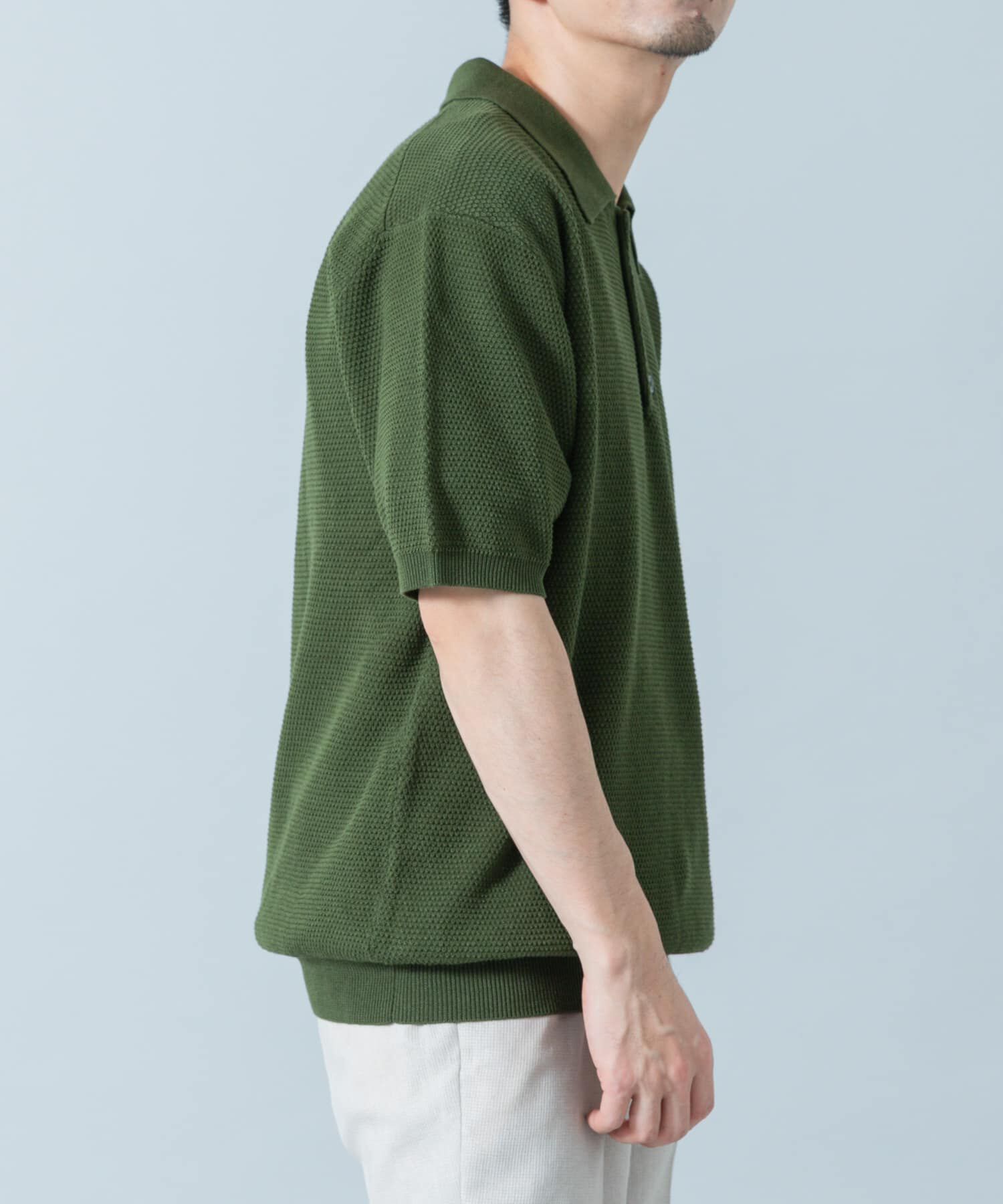 URBAN RESEARCH ROSSO「『WEB限定』変形カノコ半袖ニットポロ」|ポロシャツ|