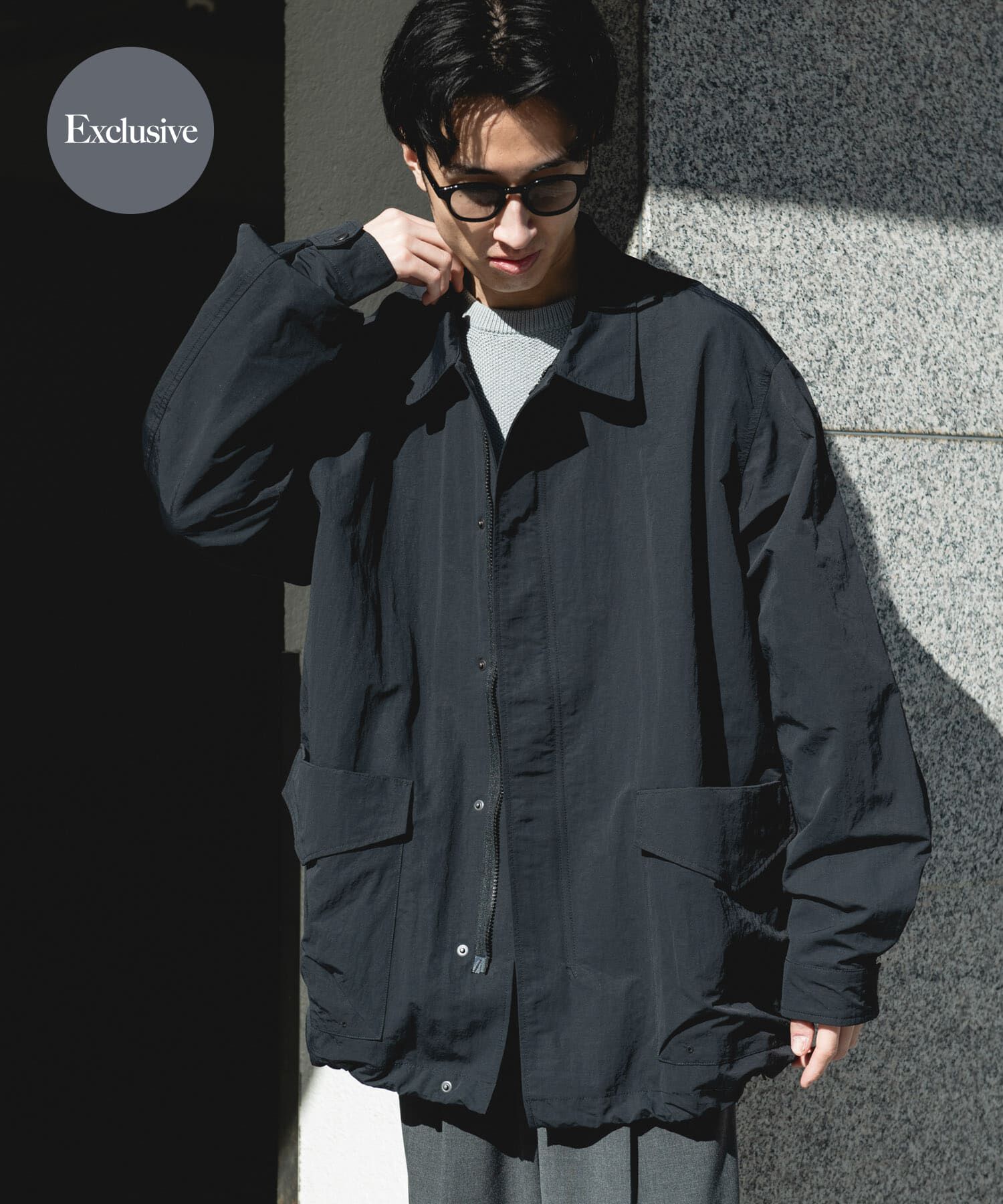 URBAN RESEARCH DOORS「『別注』Snow Peak Apparel&times;DOORS　NYLON WASHER JACKET」|その他|ブラック