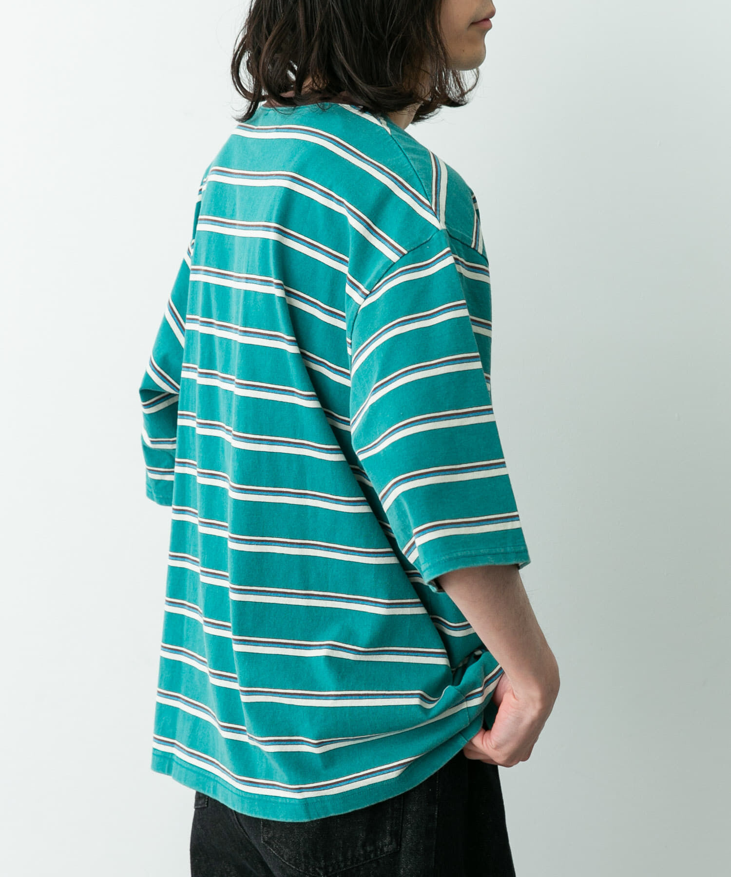 Sonny Label 「マルチボーダーショートスリーブTシャツ」|Tシャツ・カットソー|