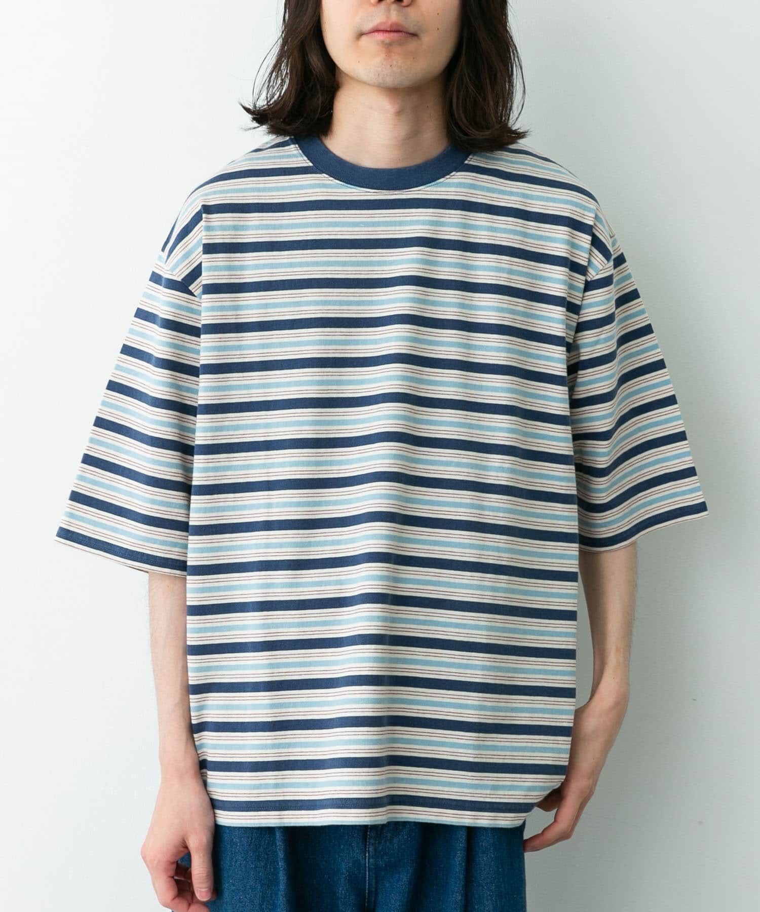 Sonny Label 「マルチボーダーショートスリーブTシャツ」|Tシャツ・カットソー|
