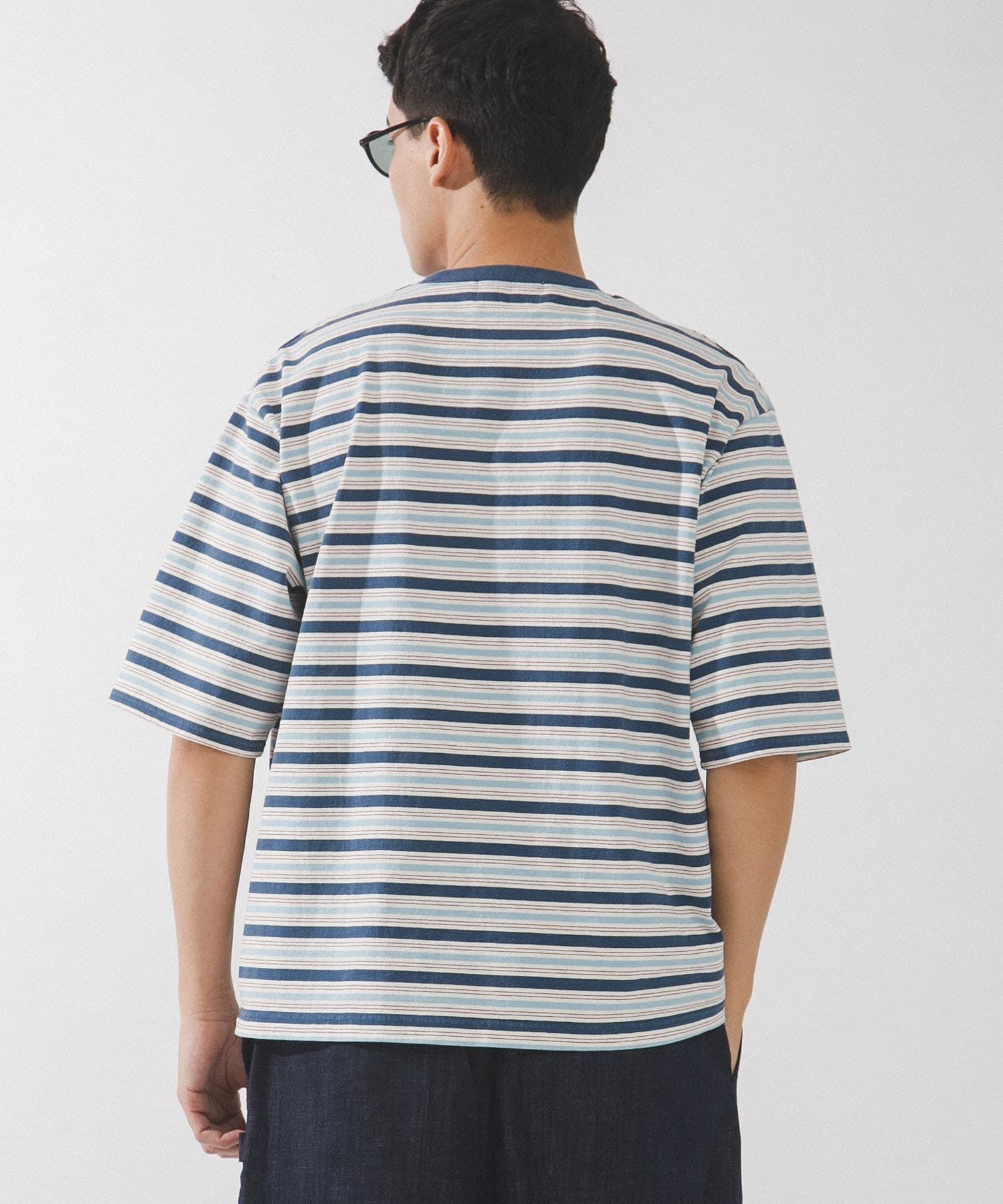 Sonny Label 「マルチボーダーショートスリーブTシャツ」|Tシャツ・カットソー|