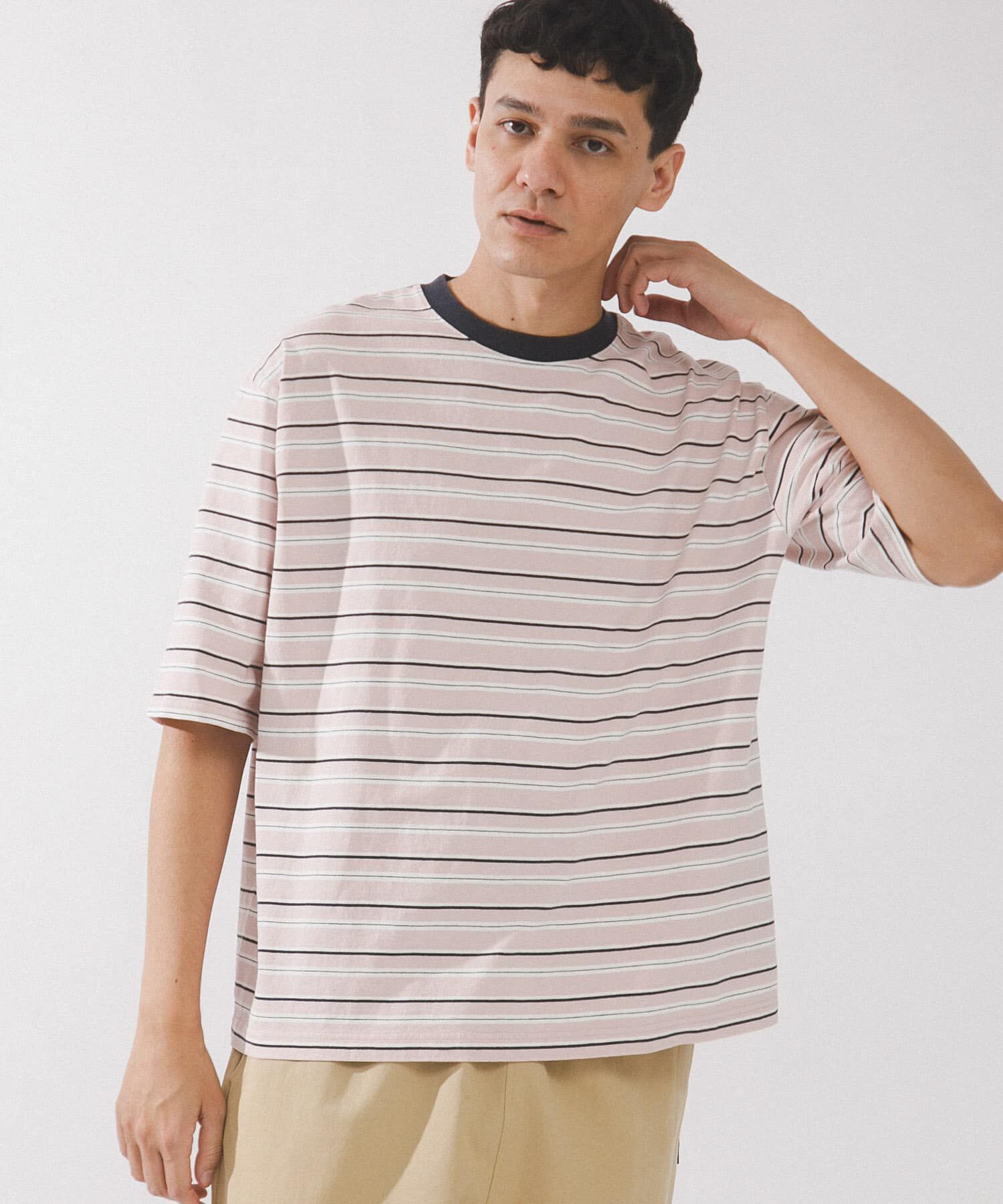 Sonny Label 「マルチボーダーショートスリーブTシャツ」|Tシャツ・カットソー|