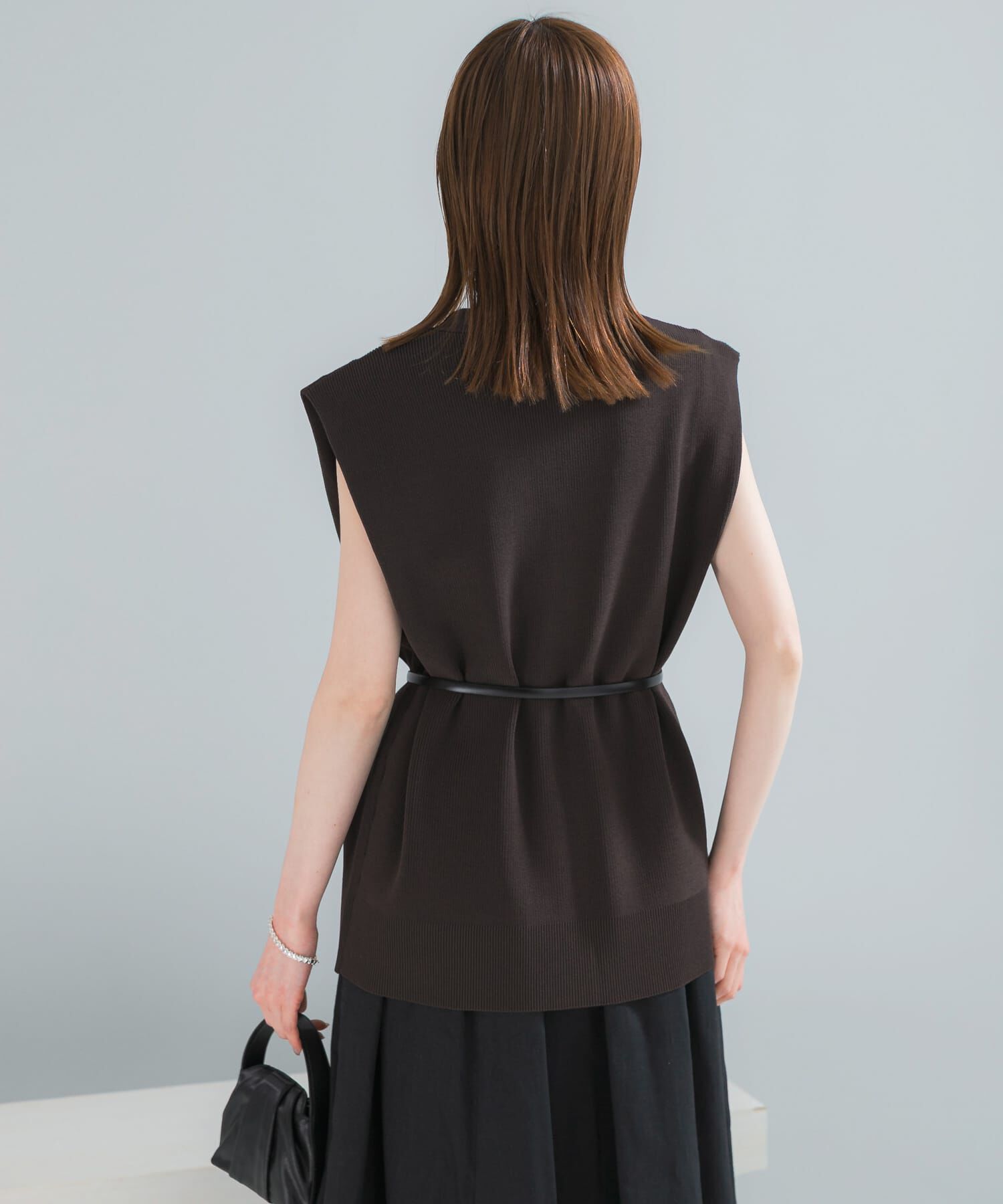 URBAN RESEARCH ROSSO「ショルダータックニットベスト」|ベスト・ジレ|