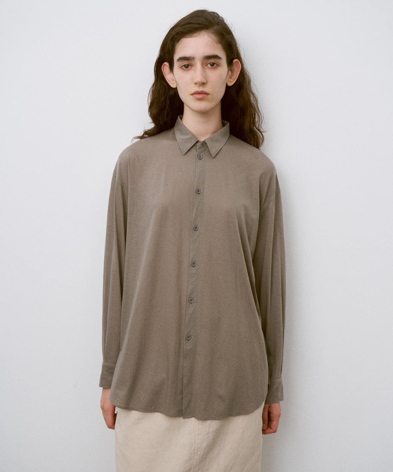 URBAN RESEARCH DOORS「unfil　COTTONSHEERSHIRTS」|シャツ・ブラウス|グレー