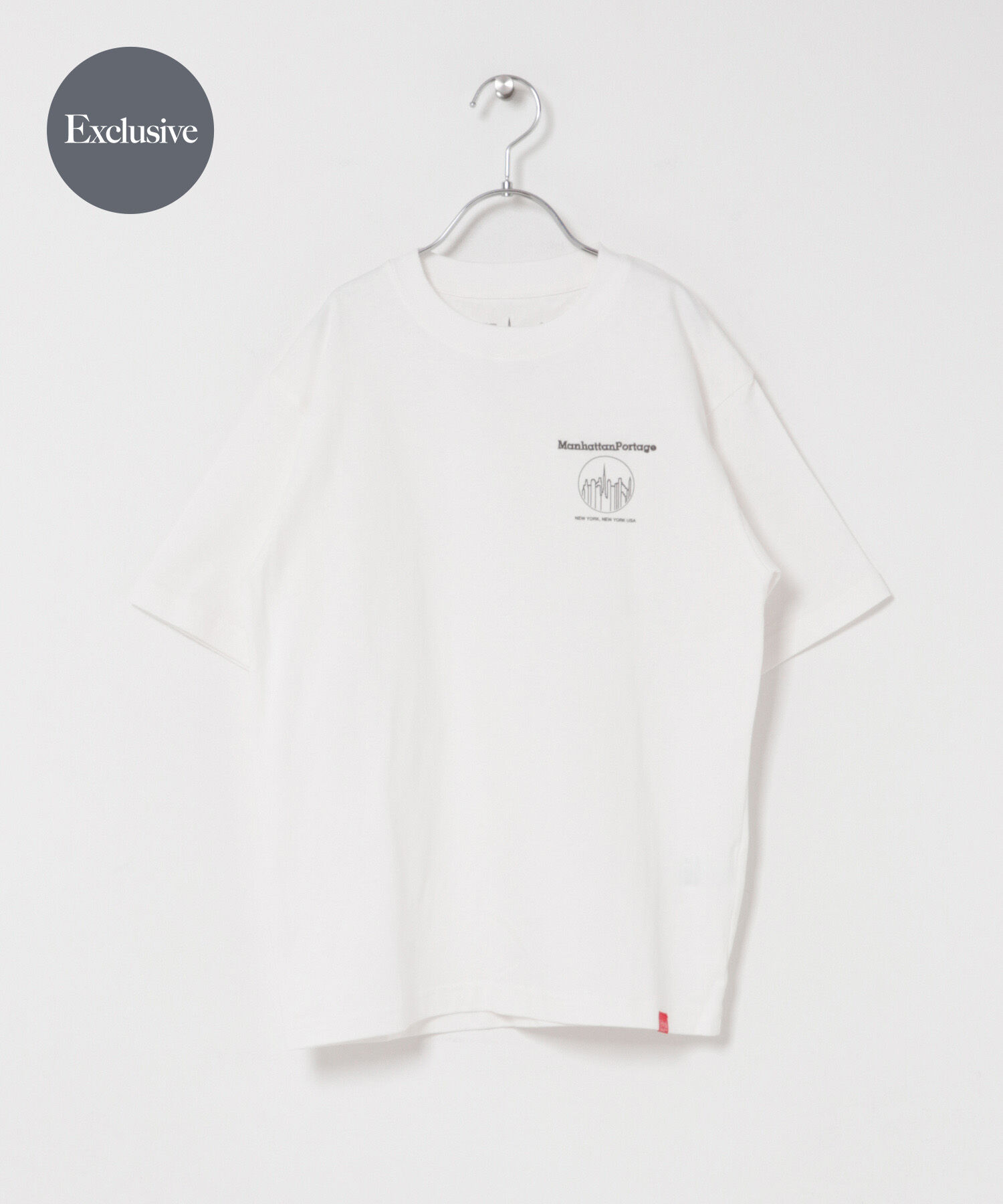 URBAN RESEARCH DOORS「『親子ﾘﾝｸ』『150ｻｲｽﾞ』『別注』MANHATTAN PORTAGE&times;DOORS 1ptﾌﾟﾘﾝﾄT  」|その他|オフホワイト