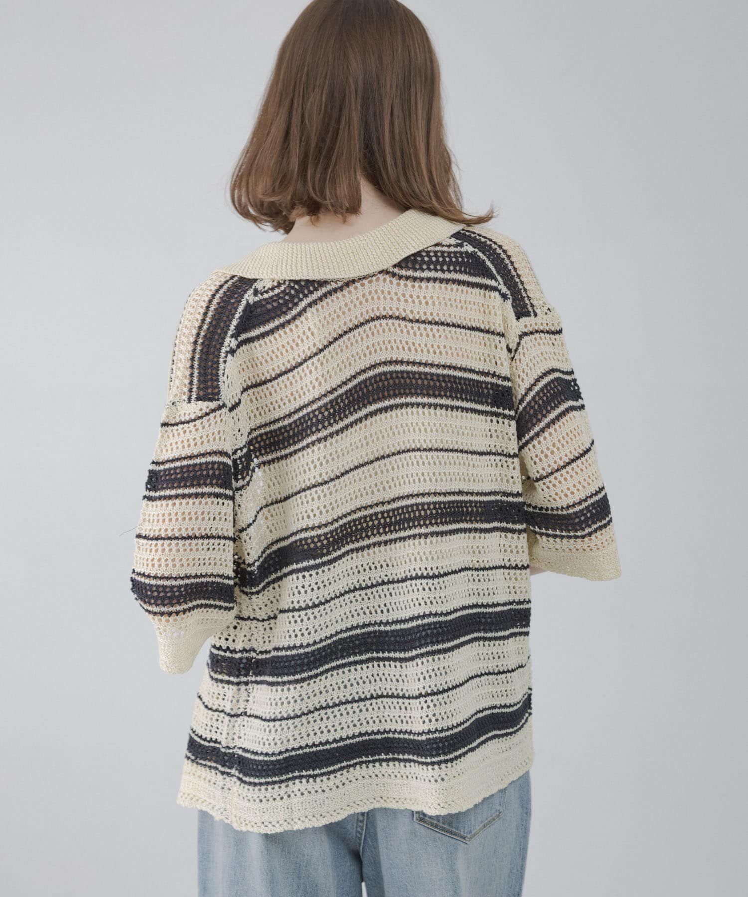 Sonny Label 「メッシュニットオーバーシャツ」|ニット・セーター|