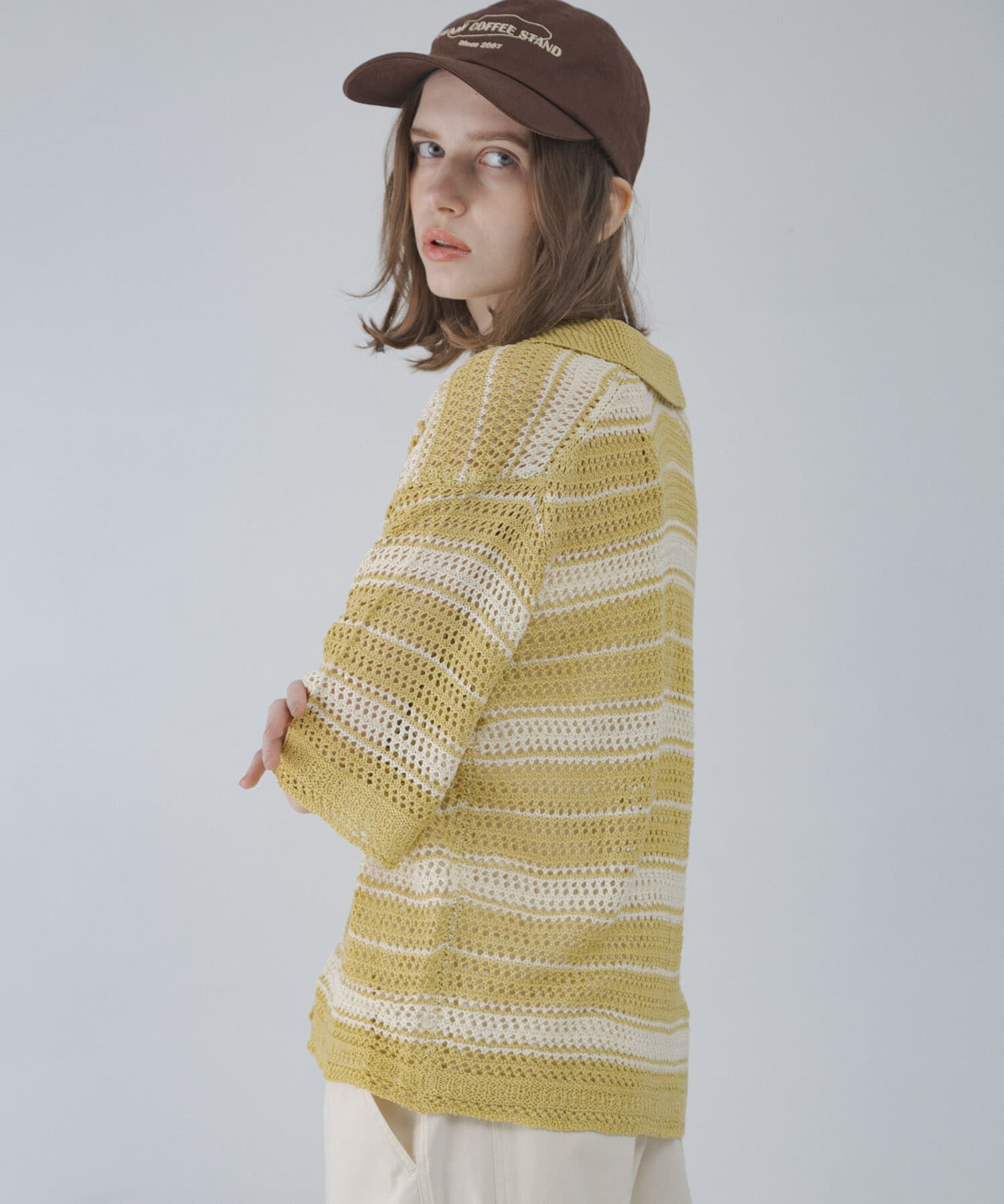 Sonny Label 「メッシュニットオーバーシャツ」|ニット・セーター|