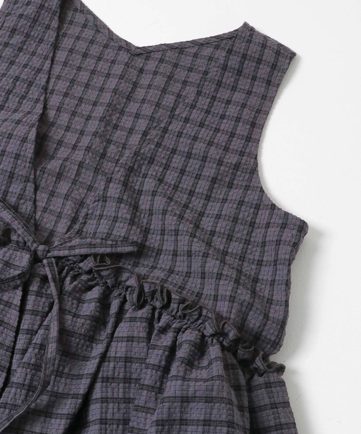 Sonny Label 「サッカーチェックペプラムベストブラウス」|シャツ・ブラウス|