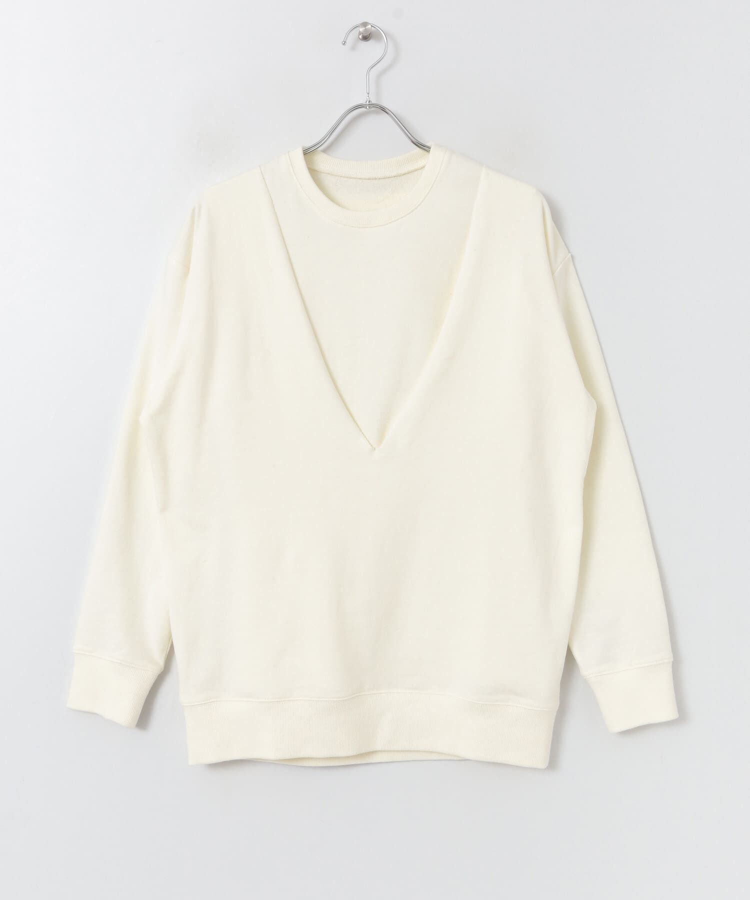  「深VネックSETスウェット&there4;」|Tシャツ・カットソー|