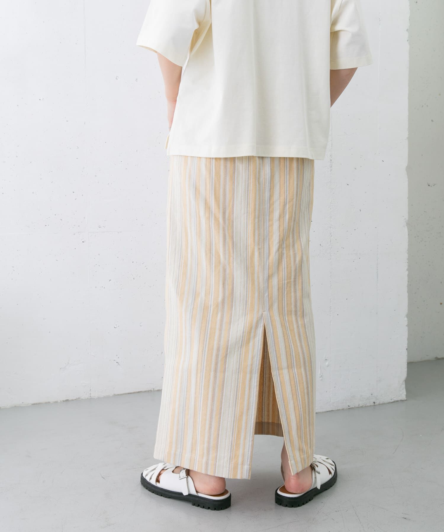  「ストライプペンシルスカート」|スカート|