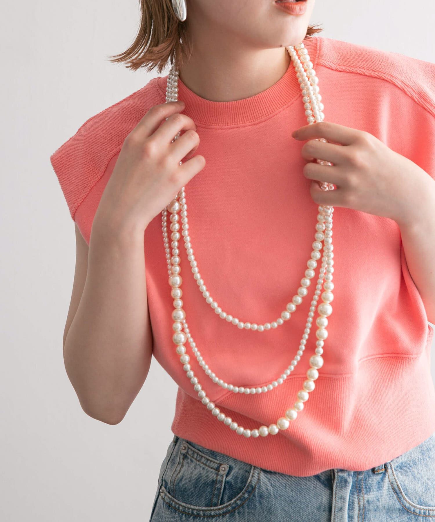  「マルチWAYパールビスチェ」|ネックレス|